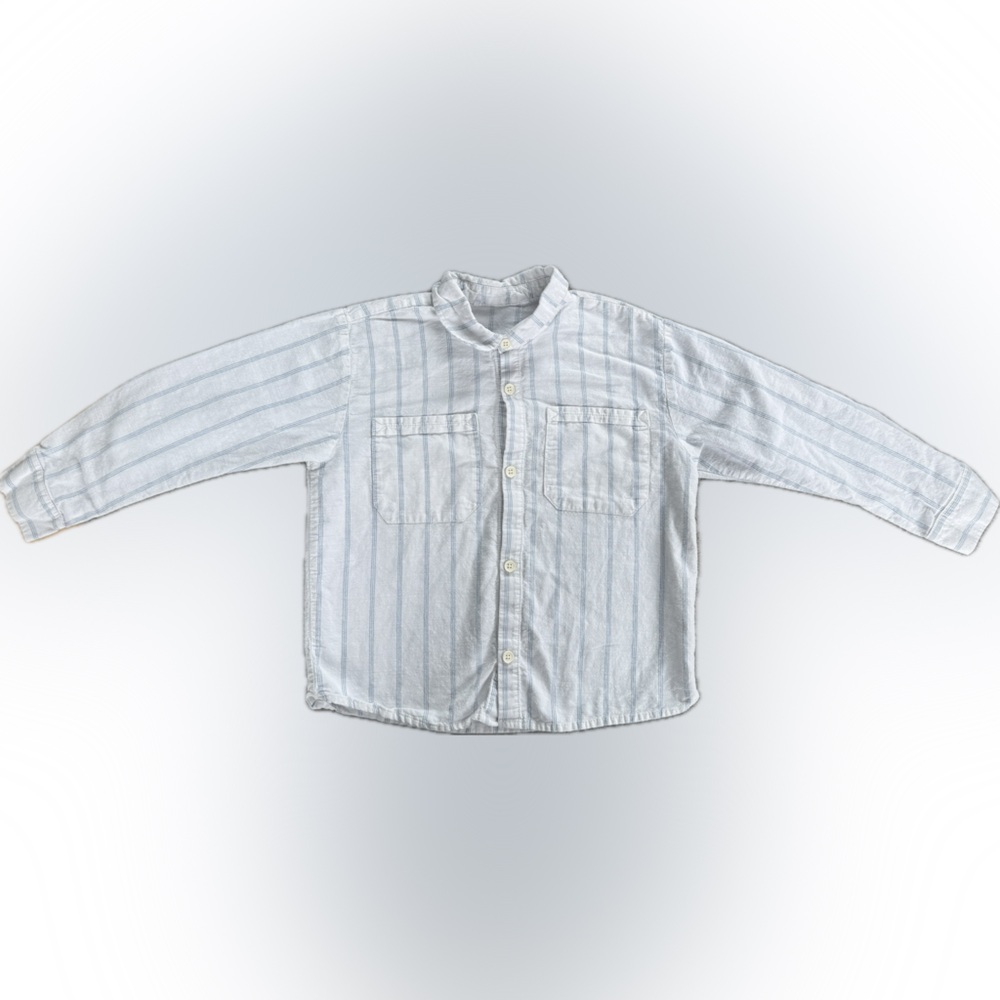 Zara Kids Striped Button-Up Shirt – Size 6
